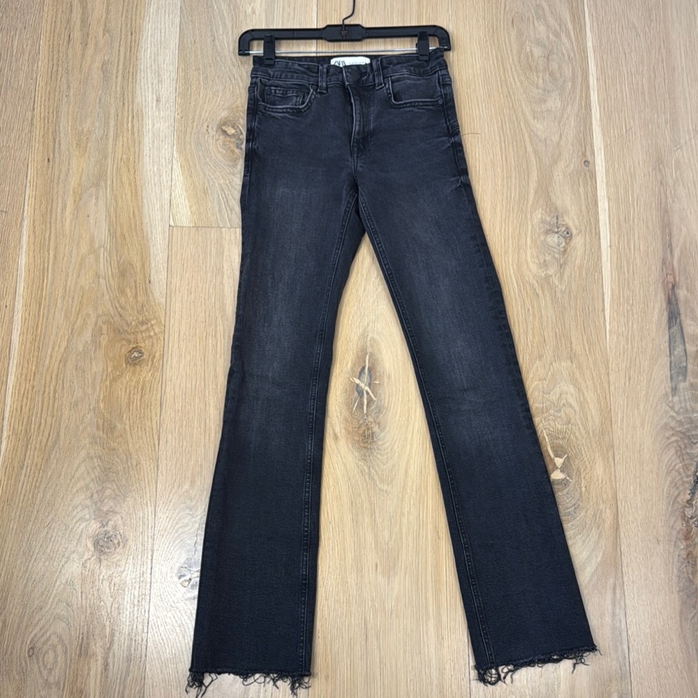 Zara mid rise boot cut Black Jeans
